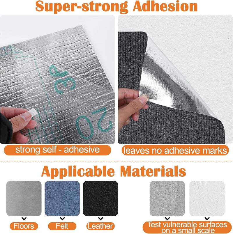 Inchoco Cat Scratch Furniture Protector - 138" x 15.8" Trimmable Self-Adhesive Cats Claws Scratch Pads, DIY Cat Climbing Couch Protector for Scratch Post Cat Tree Replacement Indoor (Dark Gray) - Image 3